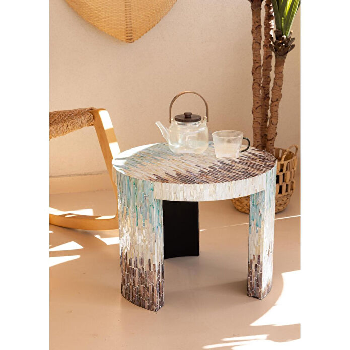 The Mia Sedef Tabure Yan Sehpa 66x48 Cm Tlc0119