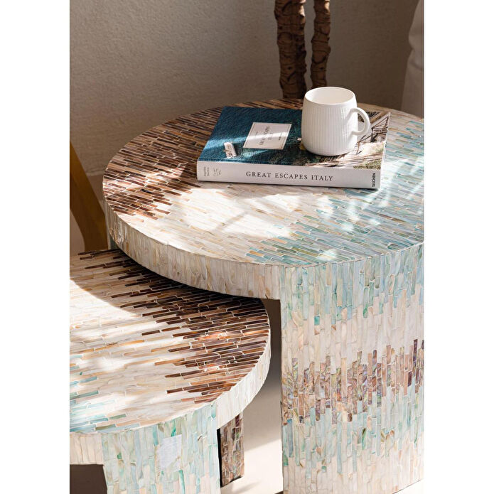 The Mia Sedef Tabure Yan Sehpa 66x48 Cm Tlc0119