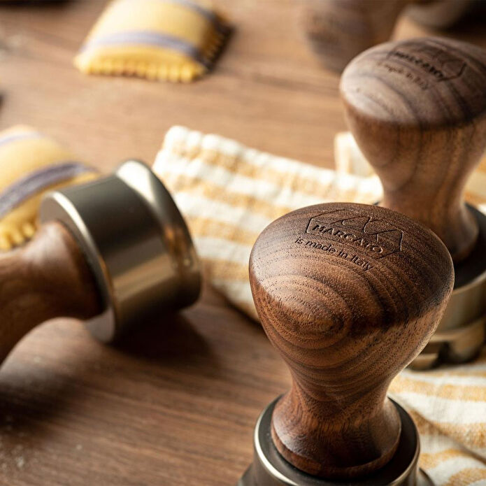 Marcato Heritage Ravioli Kalıbı (şampanya Rengi Yuvarlak 65mm Zikzaklı Kenar)