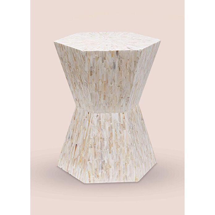 The Mia Sedef Tabure Yan Sehpa 35x40x50 Cm Tlc0129