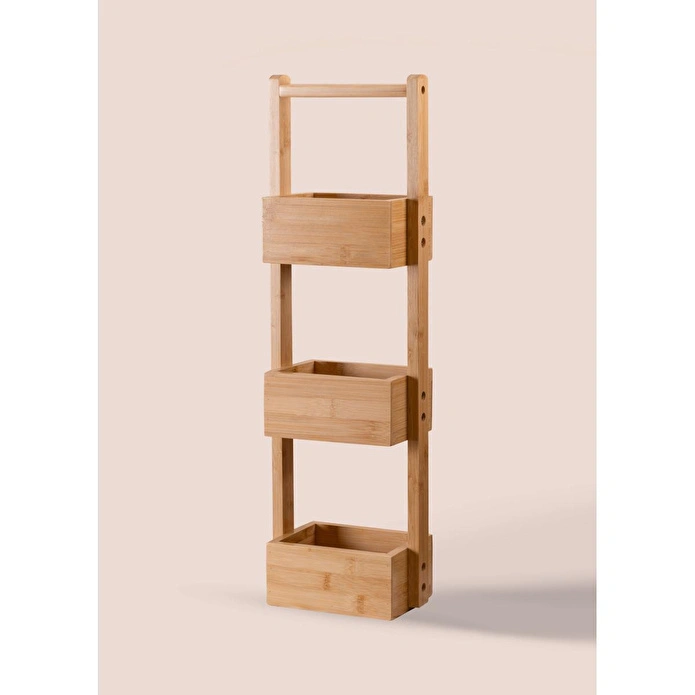 The Mia Bambu 3 Katlı Düzenleyici Raf 65x20x13 Cm