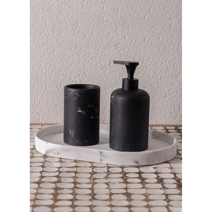 The Mia Marble Banyo Tepsisi Beyaz 30x20x3 Cm