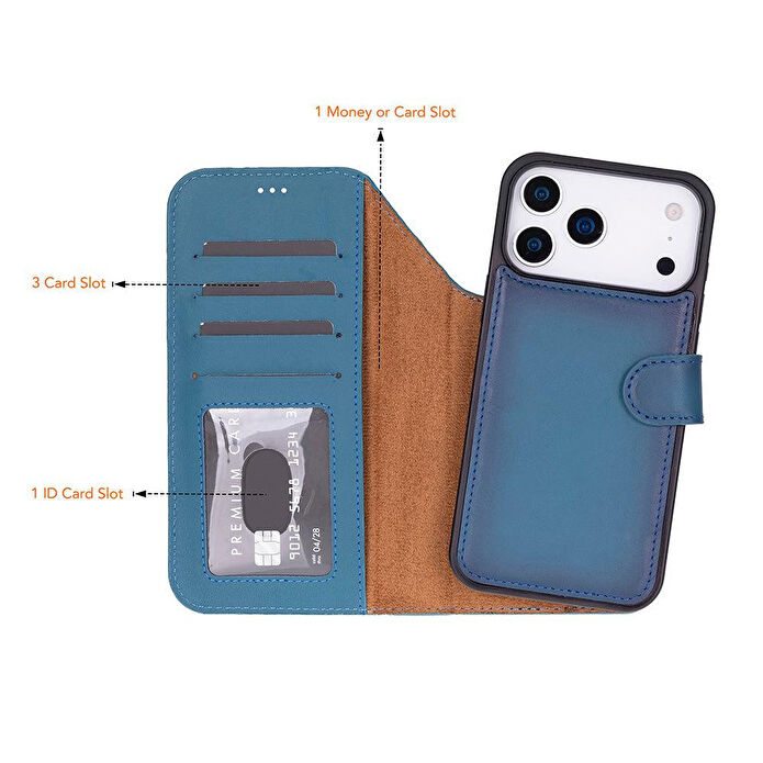 Bloominbag Bloomcase Magic Wallet Midnight Blue Apple Iphone 17 Pro (6.3