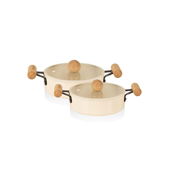 The Mia Cucina Di Mia İndüksiyon Tabanlı Seramik Sahan Seti 4 Parça