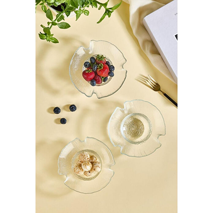 Lora Bianca Luciana Çerez,meyve,dondurma Kasesi Seti Ve Sosluk - 3 Adet Beyaz