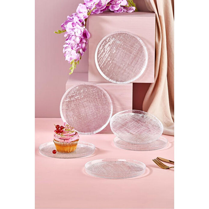 Lora Bianca Felix 16 Cm Pasta Tabağı Seti - 6 Parça Beyaz