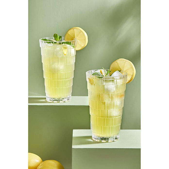 Lora Bianca Solea 2 Parça Cam Meşrubat Bardağı Beyaz