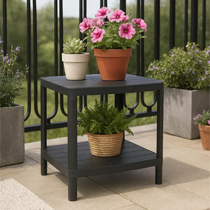 Vienev 2 Katlı Çok Amaçlı Mutfak Ve Banyo Rafı Siyah