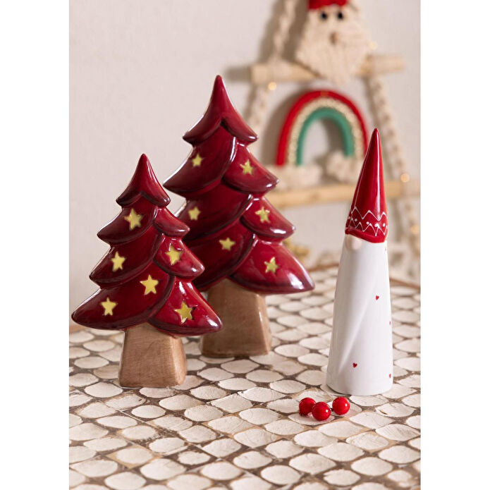 The Mia Dekoratif Led Işıklı Yılbaşı Ağacı 13x6x20 Cm