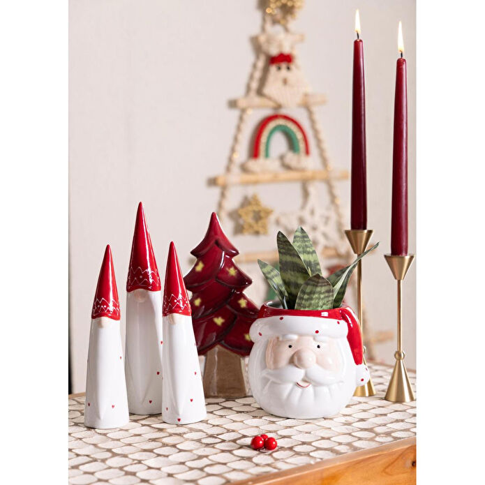 The Mia Dekoratif Yılbaşı Süsü Şanş Cücesi 4x4x15 Cm