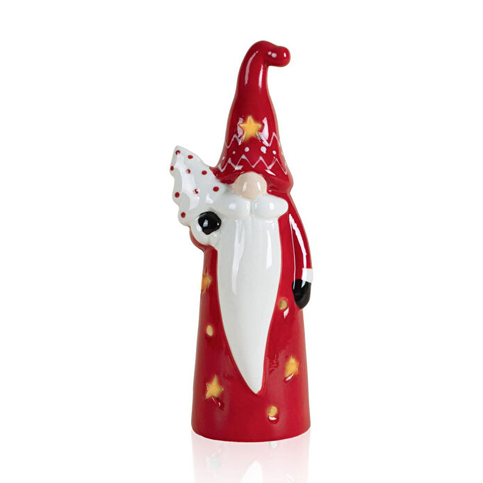 The Mia Dekoratif Yılbaşı Süsü Led Işıklı Cüce 8x7x22 Cm