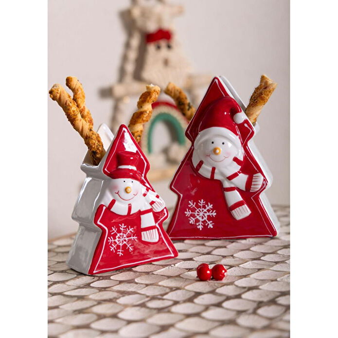 The Mia Dekoratif Yılbaşı Ağacı Obje Vazo 11x7x14 Cm