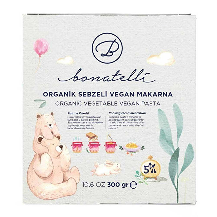 Bonatelli Organik Sebzeli Vegan Makarna 300 G