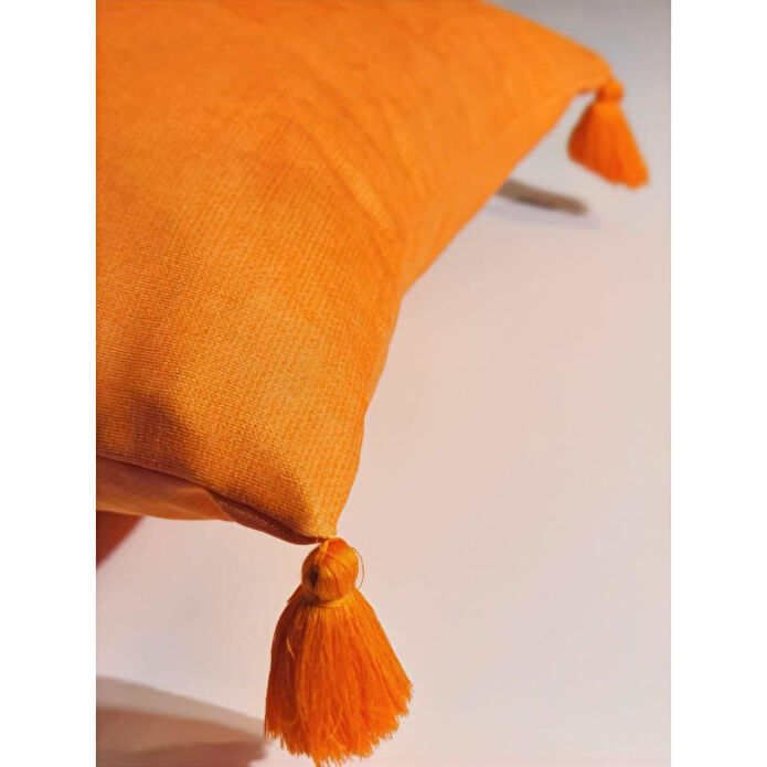 Maxxdeco 43x43 Cm Püsküllü Kırlent Kılıfı