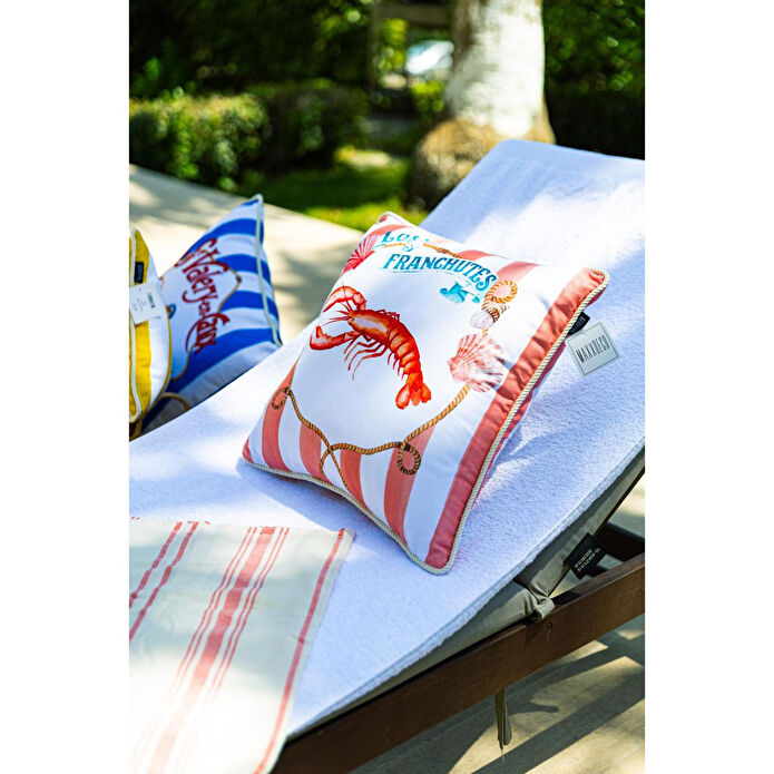 Maxxdeco 43x43 Cm Halat Biyeli Kırlent Kılıfı