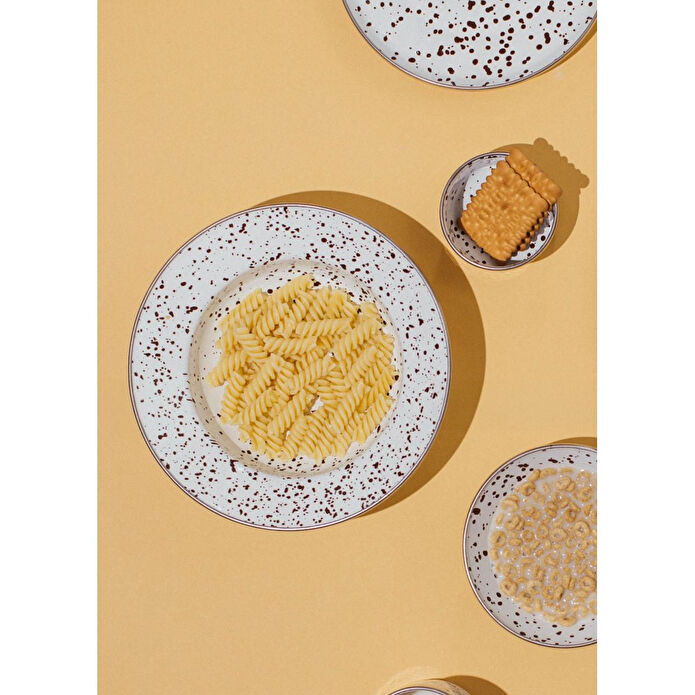 Emaylab Speckles Çukur Makarna Ve Salata Tabağı 24cm