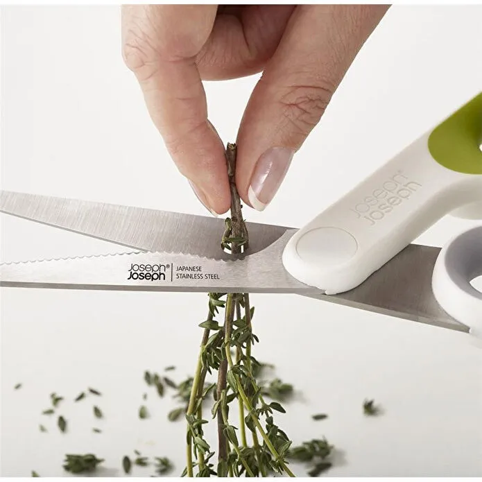 Joseph Joseph Powergrip Başparmak Destekli Mutfak Makası Beyaz/yeşil