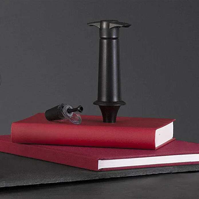 Vacu Vin Şarap Koruyucu & Dökücü1 Pompa 1 Dökücü-tıpa - Kutulu Siyah