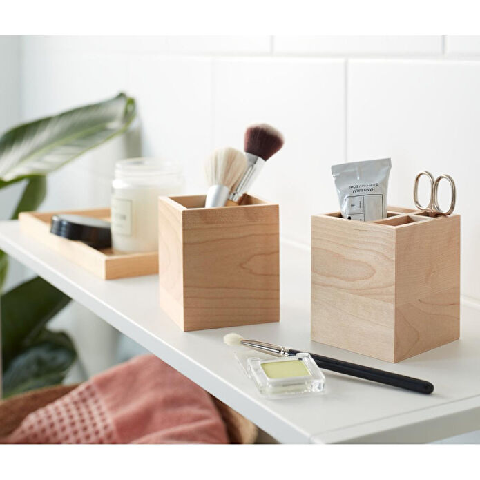 Tchibo 2 Adet Düzenleyici Kutu, Bambu