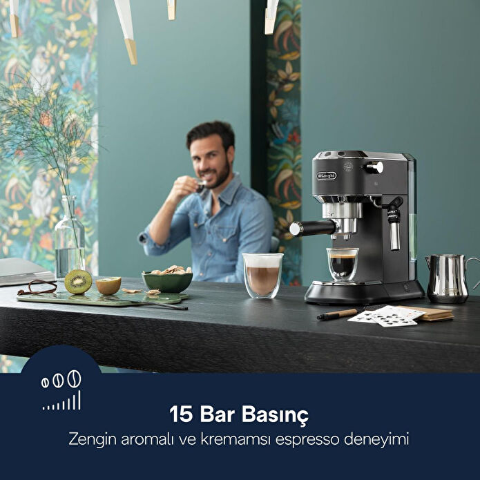 Delonghi Dedica Manuel Espresso Makinesi Ec 685.bk