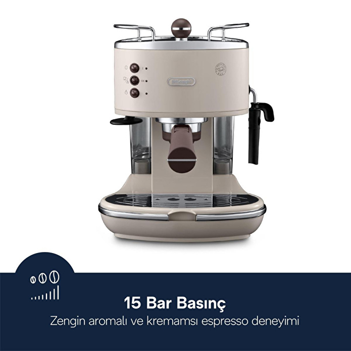 Delonghi Icona Vintage Manuel Barista Tipi Espresso Makinesi Ecov 311.bg