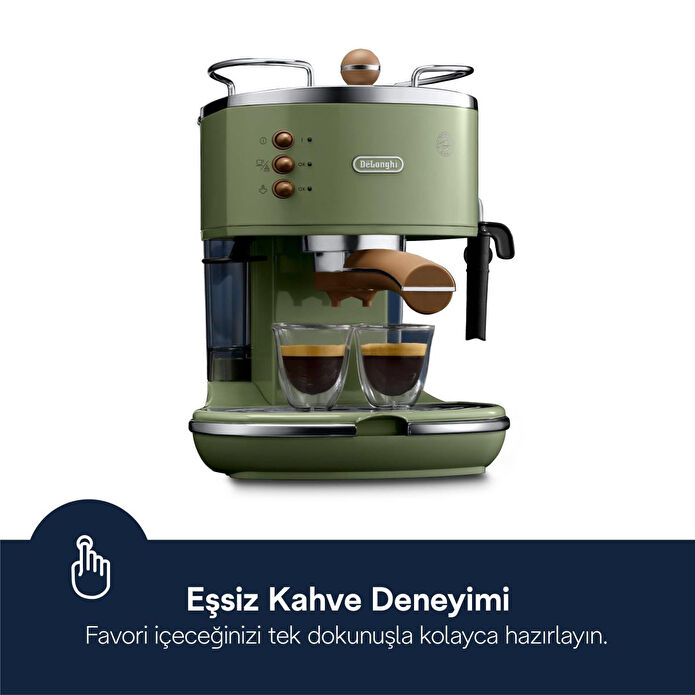 Delonghi Icona Vintage Manuel Barista Tipi Espresso Makinesi Ecov 311.gr