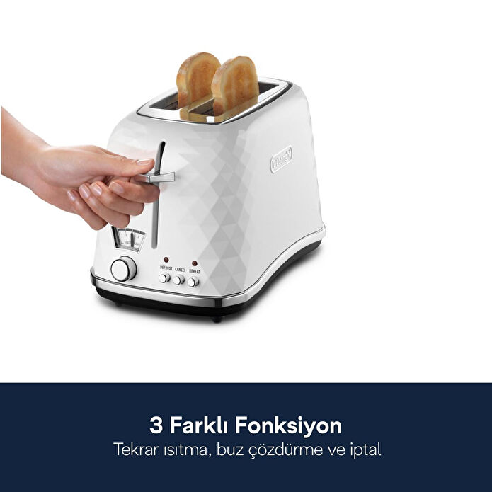 Delonghi Brillante İki Dilim Ekmek Kızartma Makinesi Ctj 2103.w