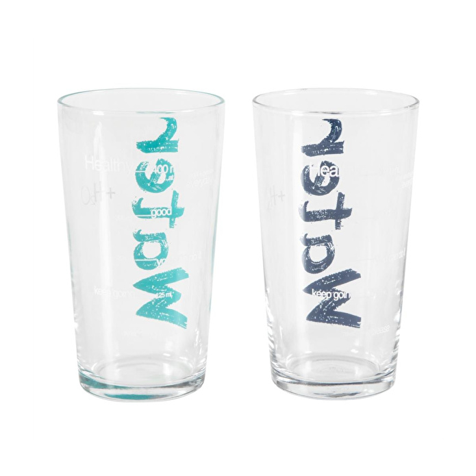 Mudo Home Water Bardak 570 Ml 2'li̇ Set -mavi̇&turkuaz