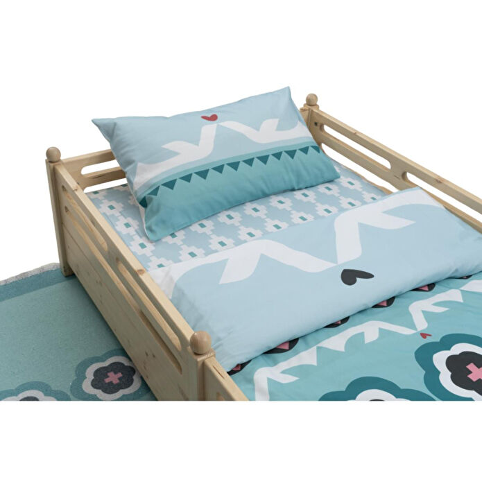 Itsy Bitsy Kids Sukha Nevresim Seti, Mint Yeşili, 140x200cm