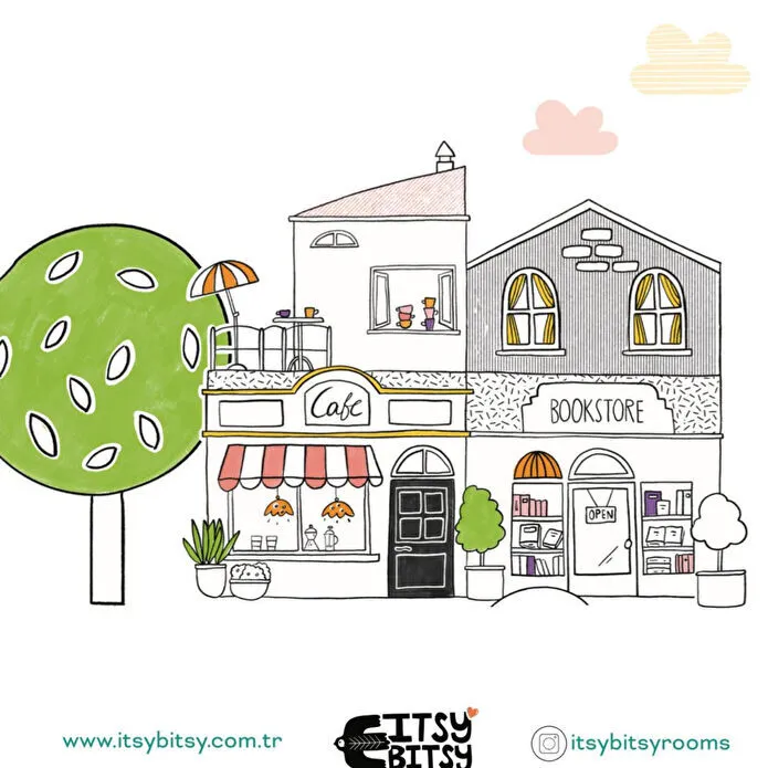 Itsy Bitsy Kids Neighbors Çift Taraflı Pamuk Saten Çok Renkli Çocuk Nevresim Seti 140x200cm