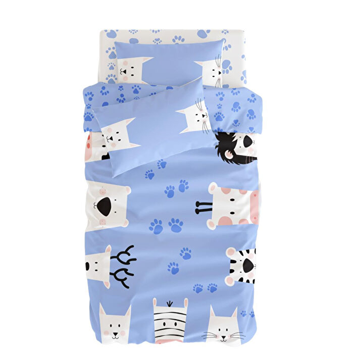 Itsy Bitsy Kids Paws And Claws Nevresim Seti, Multicolor, 140x200cm