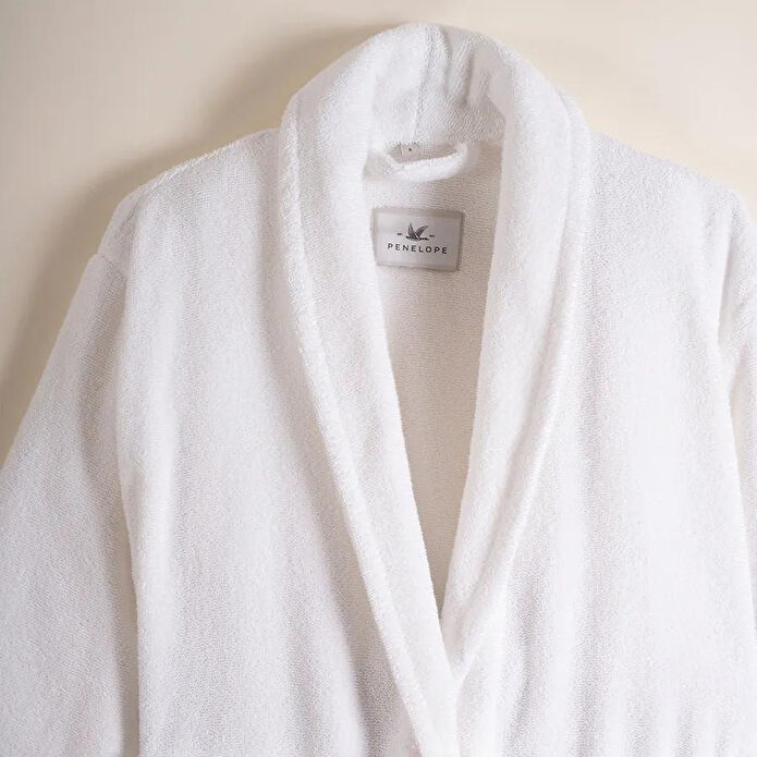 Penelope %100 Pamuk Bornoz L Beyaz - Noa Serisi