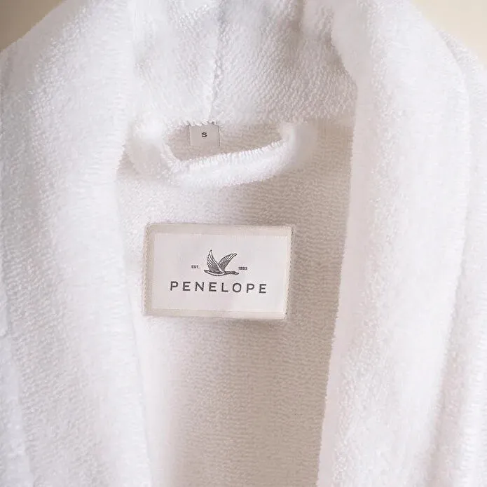 Penelope %100 Pamuk Bornoz Xl Beyaz - Noa Serisi