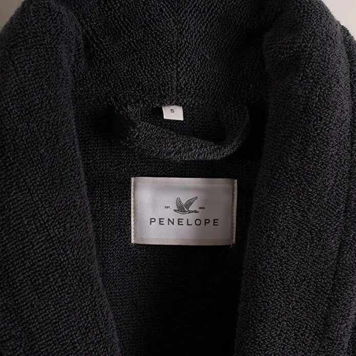 Penelope %100 Pamuk Bornoz M Antrasit - Noa Serisi