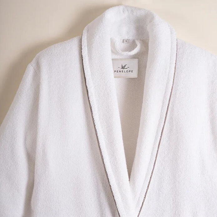 Penelope %100 Pamuk Bornoz Taş Rengi L - Liana Serisi