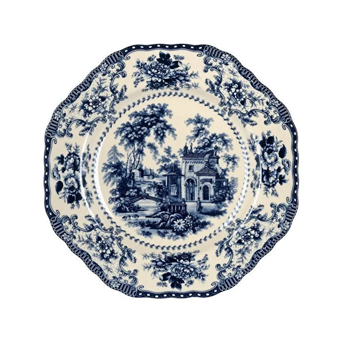 Lucky Art Florantine 27cm 6li Tabak Seti Kirmizi-mavi