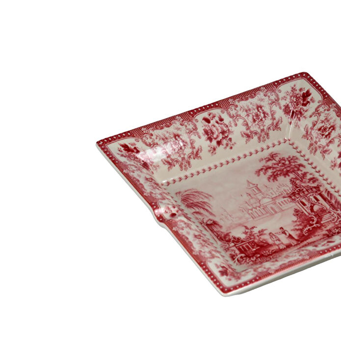 Lucky Art Florantine Kül Tablasi 18cm Kirmizi