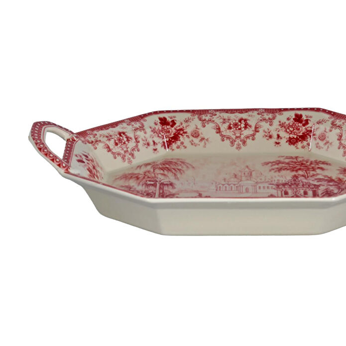 Lucky Art Florantine Sunum Tepsisi 37cm Kirmizi