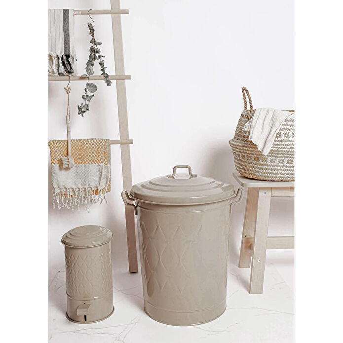 The Mia Prizma Çöp Kovası Banyo Karamel 5 Lt