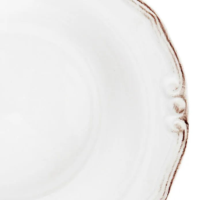 Mudo Home Ekru 6 Li Çukur Yemek Tabaği Seti̇ 22cm