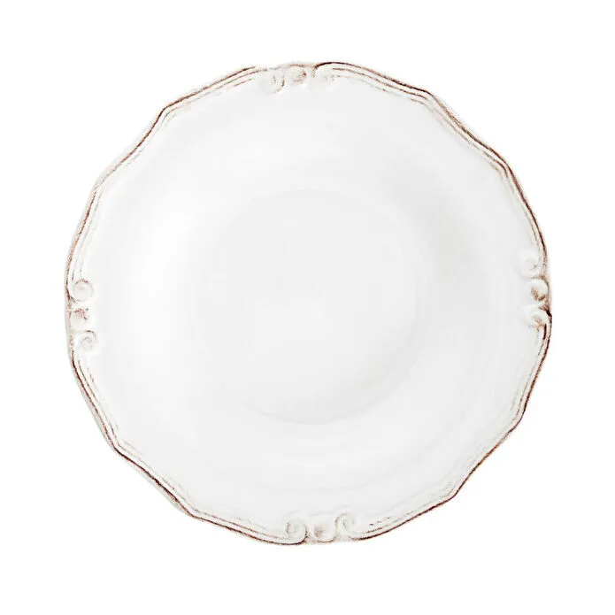 Mudo Home Ekru 6 Li Çukur Yemek Tabaği Seti̇ 22cm