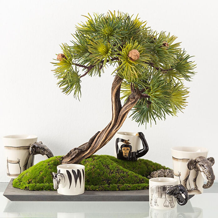 Mudo Home Zebra Wild Kahve Fi̇ncani