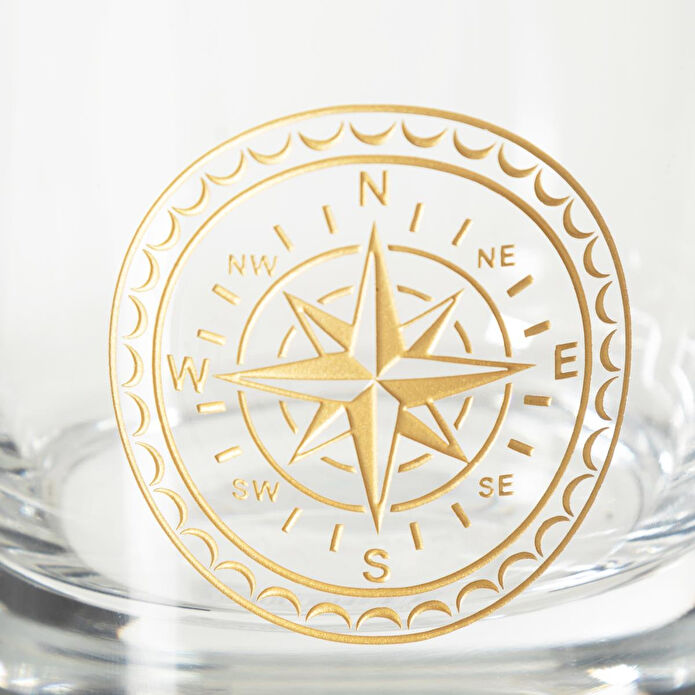 Mudo Home Compass Vi̇ski̇ Bardaği Gold 300 Ml