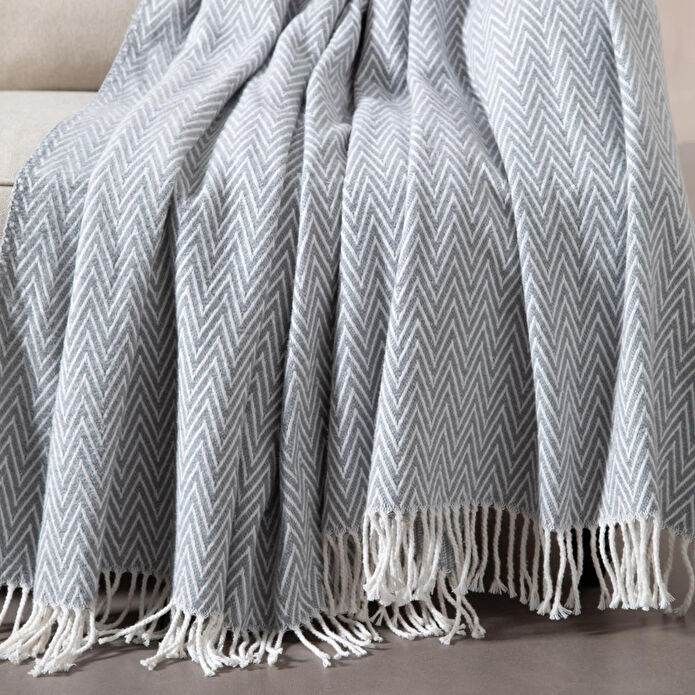 Mudo Home Etna Scotch Battani̇ye Gri̇ 200x220cm