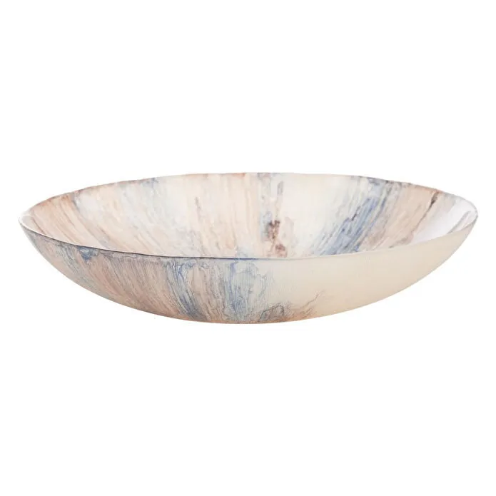 Mudo Home Colby Blue Dekorati̇f Kase 30cm