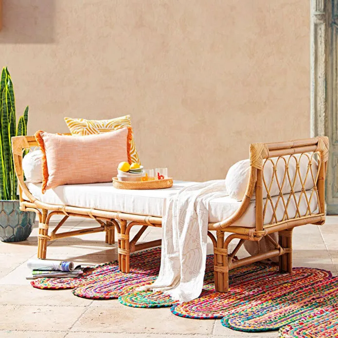 Mudo Home Alba Wave Kirlent Hardal 50x50