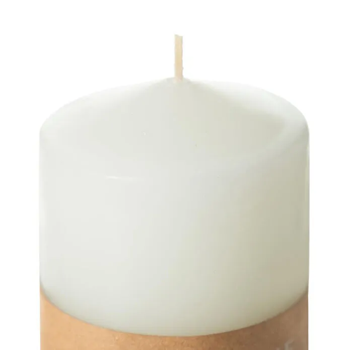 Mudo Home Sütun Mum Beyaz 7x10cm