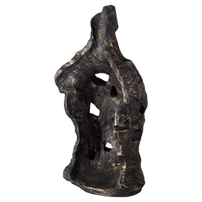 Mudo Home Abstract Man Si̇yah Bi̇blo 10x24x36cm