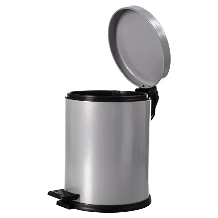Mudo Home 5lt Pedalli Çöp Kovasi Gri̇