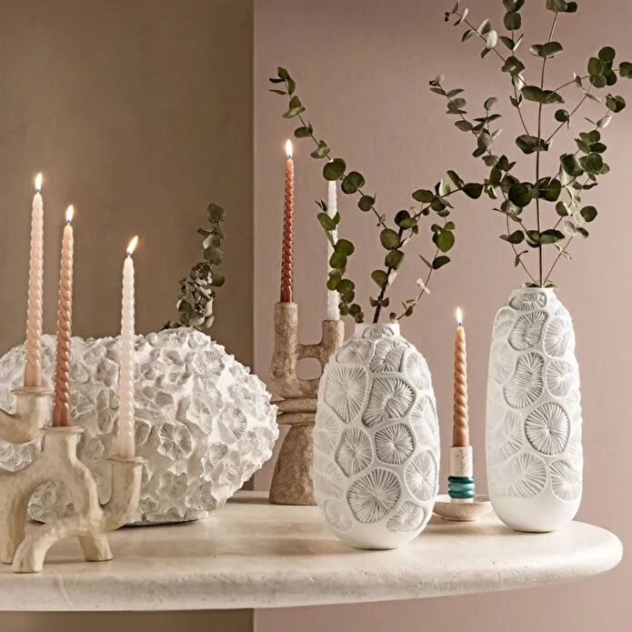 Mudo Home Camino Vazo Beyaz 13x33cm